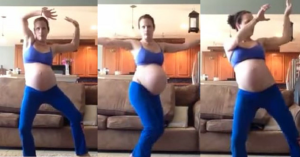 pregnant mums dancing